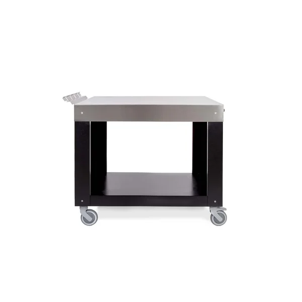 Alfa 28-Inch Stainless Steel Multi-Functional Base & Prep Station - Silver Black - ACTAVO-MINI-SBL