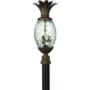 Hinkley Lighting Plantation Three Light 25-Inch Outdoor Post Light - Copper Bronze - 2221CB