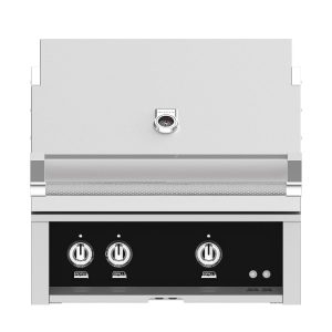 Hestan 30-Inch Built-In Natural Gas Grill W/ Rotisserie - Stealth - GABR30-NG-BK