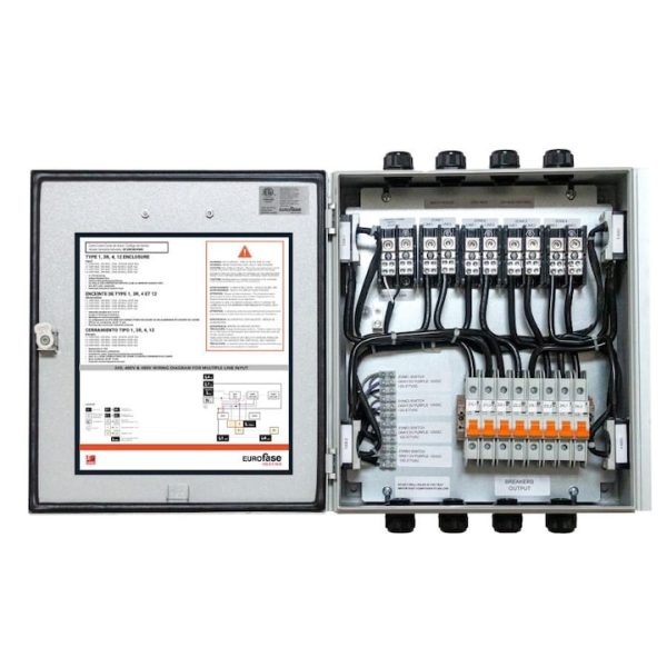 Eurofase 3 Zone Wallmount Universal Relay Control Box 480V - EFURCB48M3