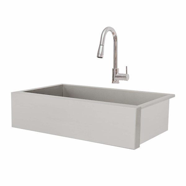 RCS Stainless Steel Farm House Outdoor Sink w/Wire Grate - RSNK3A