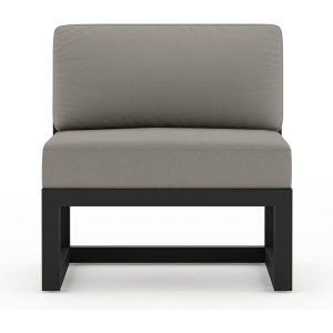 Misty Cove Aluminum Middle Section in Black/Canvas Charcoal by Lakeview Outdoor Designs