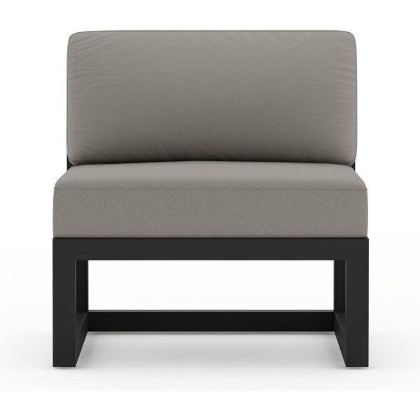 Misty Cove Aluminum Middle Section in Black/Canvas Charcoal by Lakeview Outdoor Designs