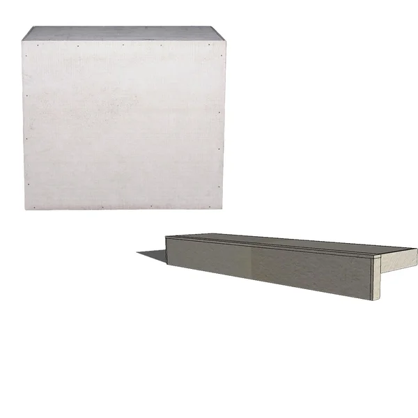 Universal 42 Inch Outdoor Kitchen Filler Cabinet - ADA And Universal 42 Inch Ready To Finish Overhang Raised Bar