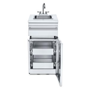 Crown Verity Infinite Series 18-Inch Stainless Steel Cabinet Module w/ Sink & Two Drawers - ICM-SK-2D