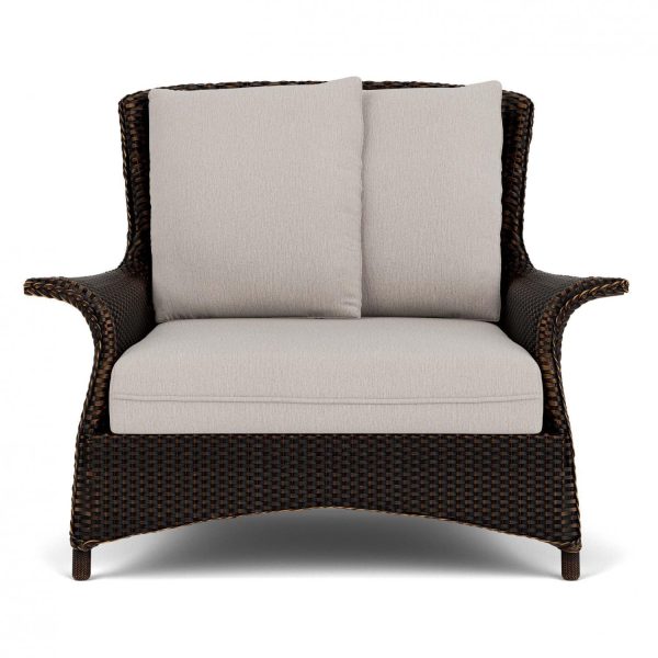 Mandalay Lloyd Loom Club Chair & a Half in Mink/Remy Cloud by Lloyd Flanders