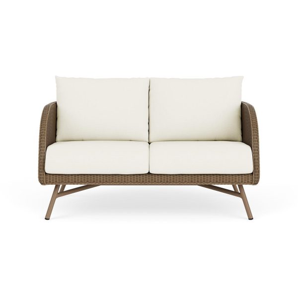 Essence Lloyd Loom Loveseat in Fawn/Sailcloth Salt by Lloyd Flanders