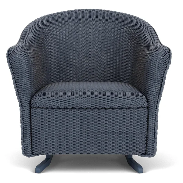 Reflections Lloyd Loom Rocking Club Chair in Denim Blue by Lloyd Flanders