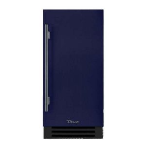 True ADA Height 15 Inch 75 Lb. Right Hinge Outdoor Ice Maker - Cobalt w/ Pewter Handle - TUIADA-15-RS-A~078-H05