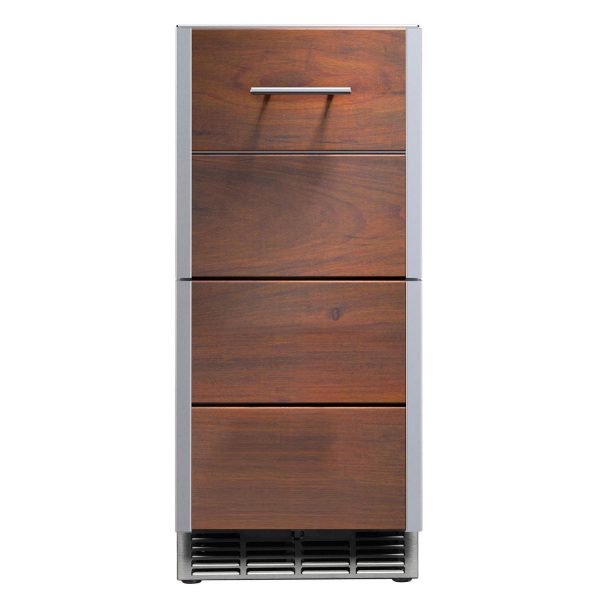 Kalamazoo Arcadia 15 Inch Outdoor Wine Chiller - Left Hinge - Ipe Finish - K-HP15WO-2KDL-IPE-S4