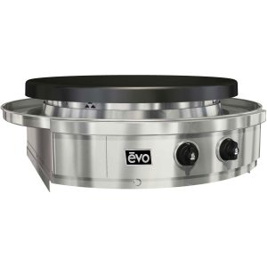 EVO Affinity 30G Built-In Flattop Natural Gas Grill w/ Non-Stick Ceramic Clad Coating - 10-0055-NG