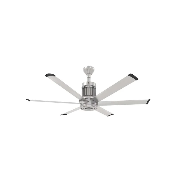 Big Ass Fans 60-Inch i6 Ceiling Fan Universal Mount W/6-Inch Ext Tube in Brushed Silver - MK-I61-051906A727I06