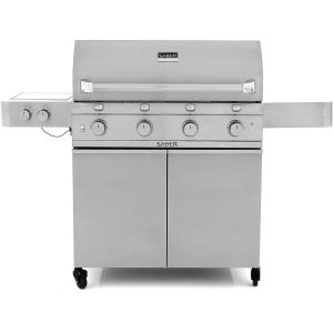Saber Premium 670 40-Inch 4-Burner Infrared Propane Gas Grill With Side Burner - R67SC0017