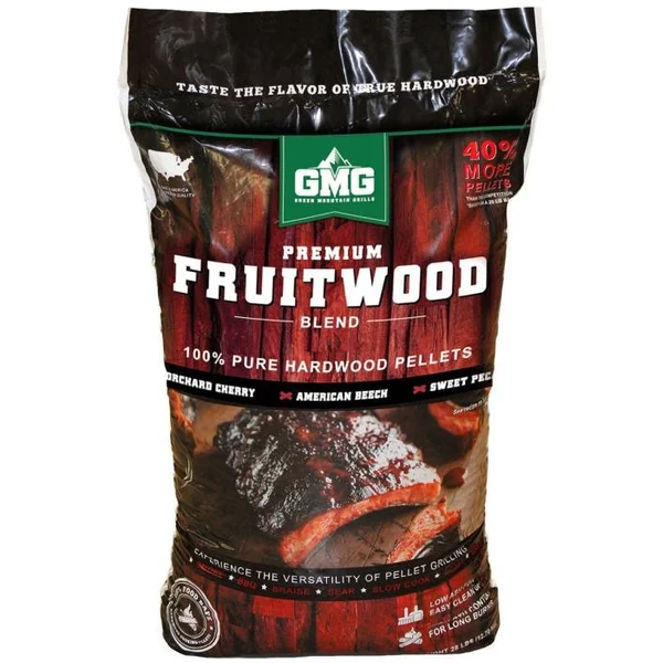 Green Mountain Grills Premium Fruitwood Blend Pellets - 28lbs