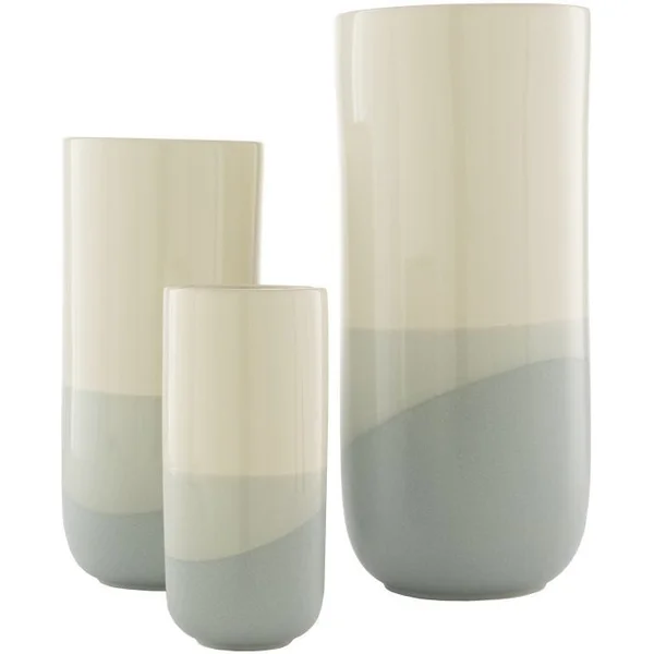 Geo Outdoor Vase - Set of 3 - Green