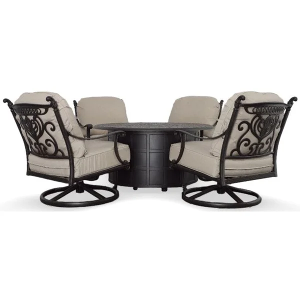 Grand Tuscany 5-Piece Fire Pit Set
