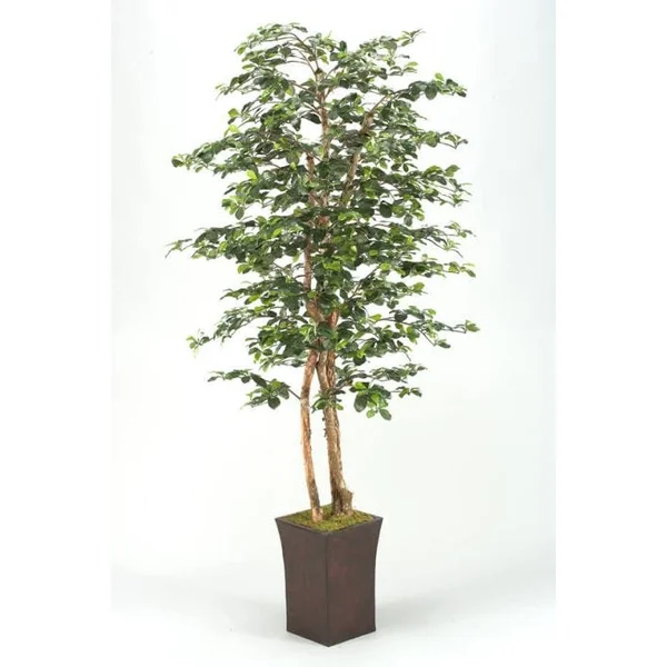 Faux Olive Tree in a Metal Planter