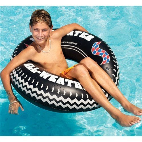 30" Monster Tire Ring Inflatable Pool Float