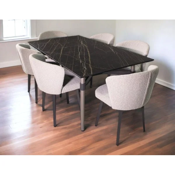 Link 7-Piece 72" Dining Set with Table and 6 Side Chairs
