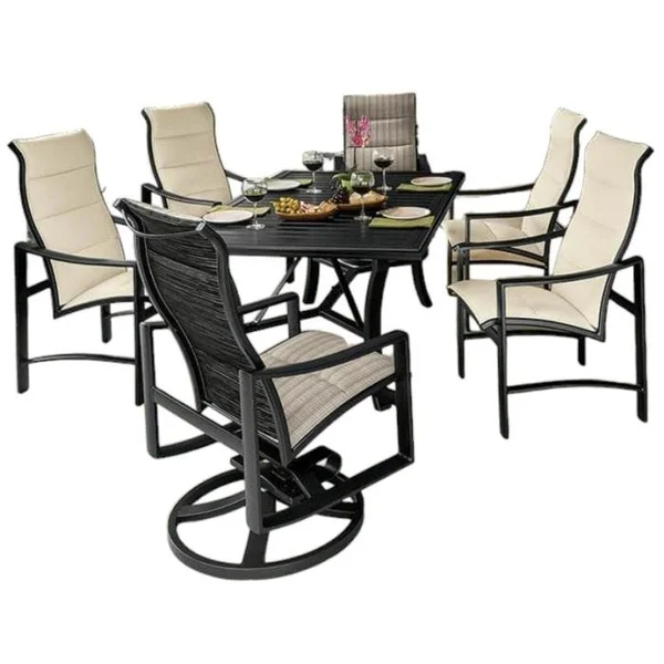 Kenzo 7-Piece Dining Set - Obsidian/Pathway