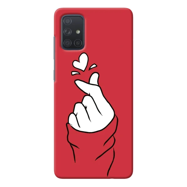 Korean Love Sign Samsung A71 Back Cover
