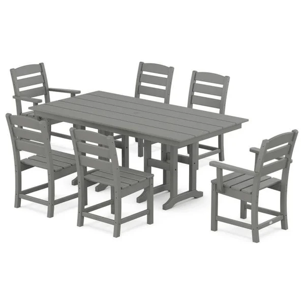 Lakeside 7-Piece Dining Set - Slate Grey