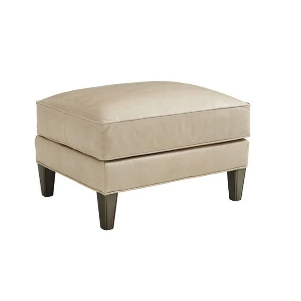 Turin Leather Ottoman