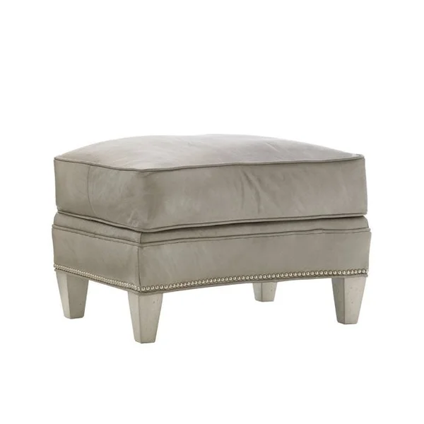 Bayville Leather Ottoman