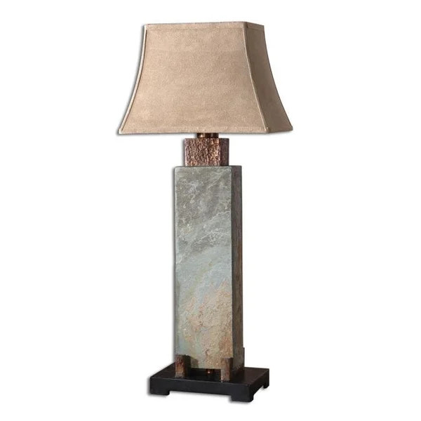 Tall Slate Table Lamp