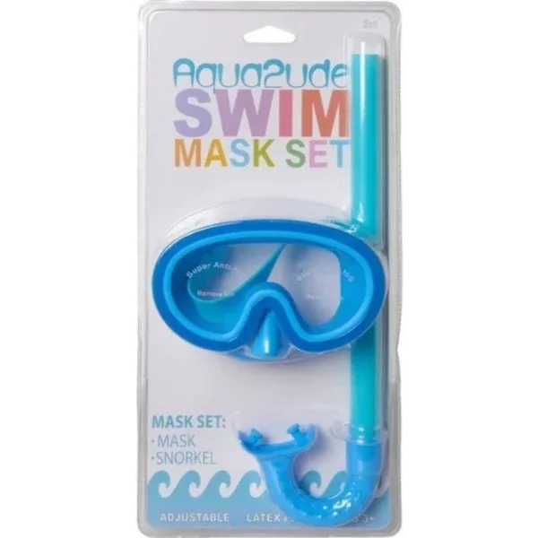Blue Mask and Snorkel Set