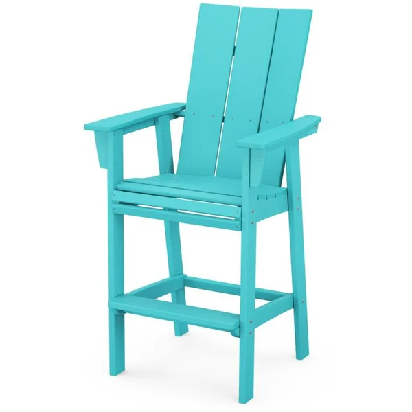 Modern Curveback Adirondack Bar Chair - Aruba