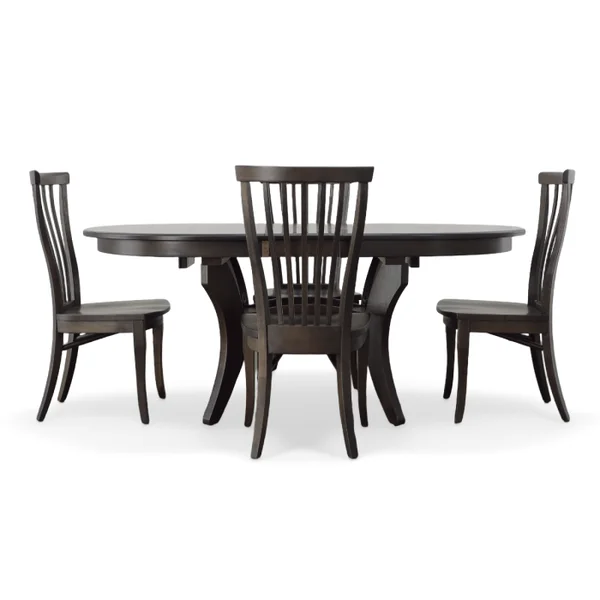 Amish Dining Collection - 5 Piece Oval Table Set