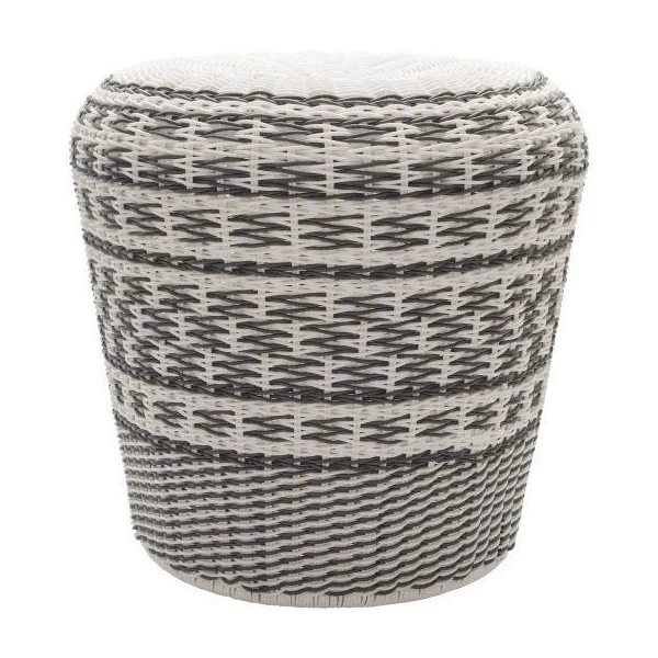 Parkdale Outdoor Garden Stool - White