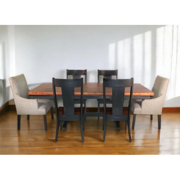 Salt Creek 7-Piece 84"Dining Set with 4 Side Chairs and 2 Host Chairs