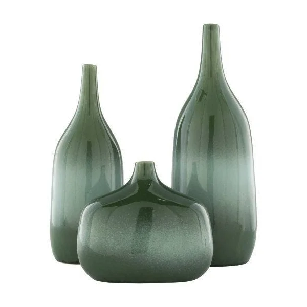 Sparta Outdoor Vase - Set of 3 - Green
