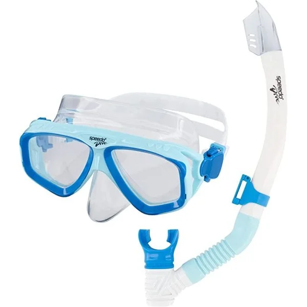 Adult Adventure Mask Snorkel Set - Blue / Grey