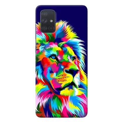 Vector Art Lion Samsung A71 Back Cover