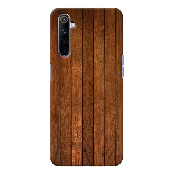 Wooden Artwork Bands Realme 6/6i Back Cover